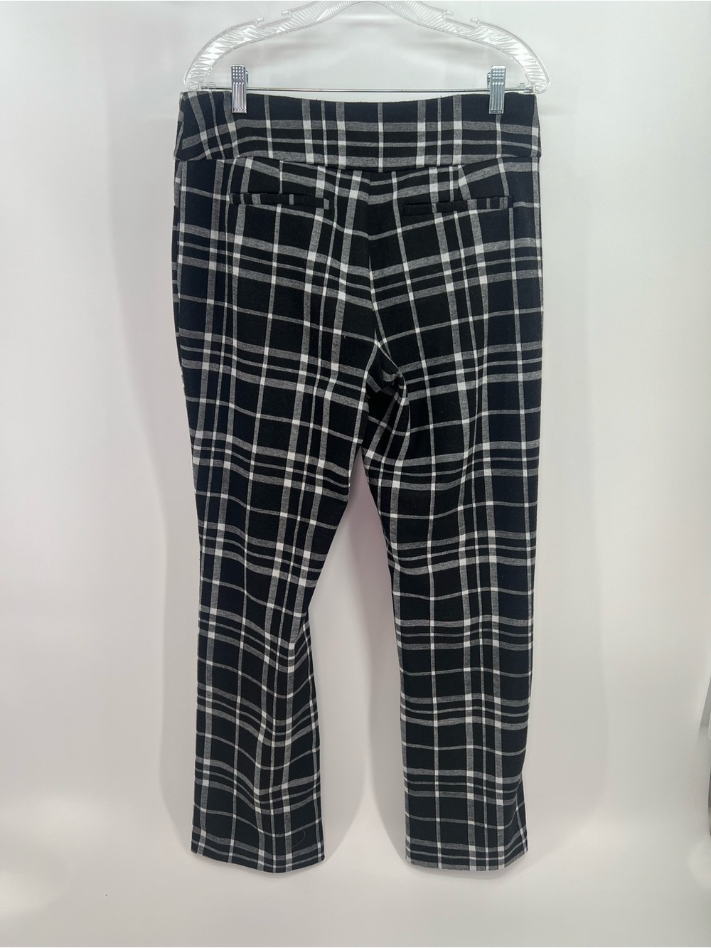 New York & Company Black Plaid Wide-Leg Trousers - Picture 3 of 9